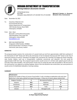 INDIANA DEPARTMENT of TRANSPORTATION Driving Indiana’S Economic Growth