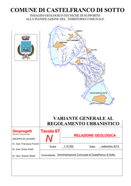 Comune Di Castelfranco Di Sotto Rientra in Zona 2