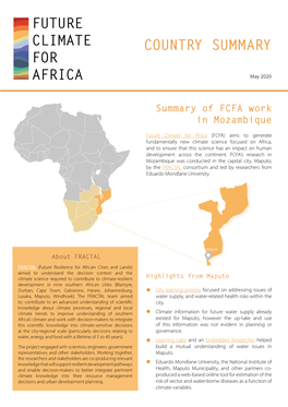 COUNTRY SUMMARY for AFRICA May 2020