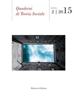 Quaderni Di Teoria Sociale 2 | 2015