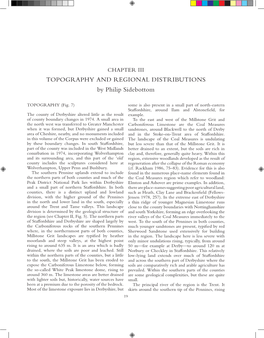 TOPOGRAPHY and REGIONAL DISTRIBUTIONS by Philip Sidebottom