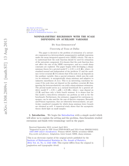 Nonparametric Regression with the Scale Depending on Auxiliary Variable.” DOI:10.1214/13-AOS1126SUPP