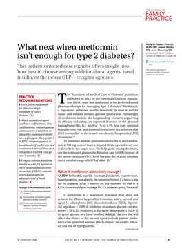 What Next When Metformin Isn't Enough for Type 2 Diabetes?