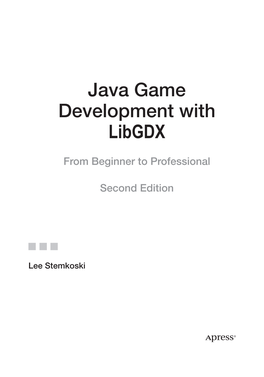 Java Game Development with Libgdx