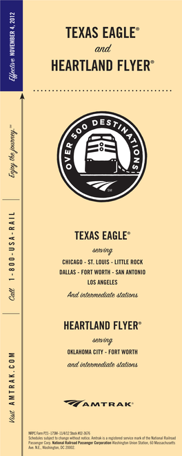 Texas Eagle-Heartland Flyer-Chicago-Los