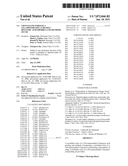 (12) United States Patent (10) Patent No.: US 7,872,046 B2 Yao Et Al