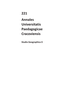 221 Annales Universitatis Paedagogicae Cracoviensis