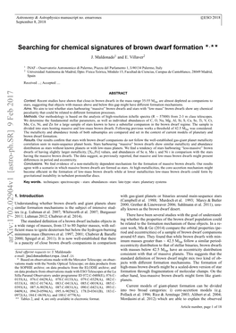 Searching for Chemical Signatures of Brown Dwarf Formation