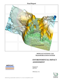 Environmental Impact Assessment (EIA) for the Proposed Algeria to Spain Gas Pipeline Crossing the Mediterranean Sea