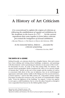 A History of Art Criticism