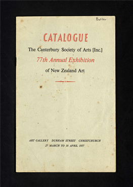 CAT/Uoguf the Canterbury Society of Arts [Inc.] 77 Th Annual Exhibition