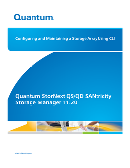 Santricity® Storage Manager 11.20 Configuring and Maintaining A