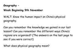 Know the Human Impact on China's Physical Geography. Can You