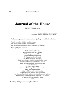 Journal of the House