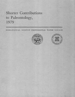 Shorter Contributions to Paleontology, 1979