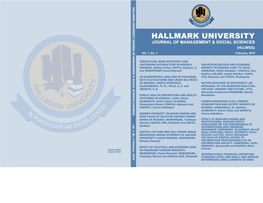 Hallmark Journal of Management and Social