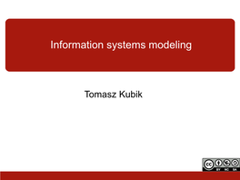 Information Systems Modeling