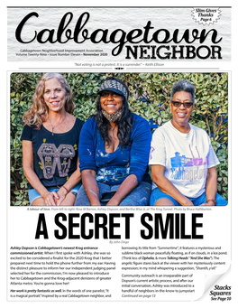 Neighborhood Improvement Association Volume Twenty-Nine • Issue Number Eleven • November 2020 Neighbor 