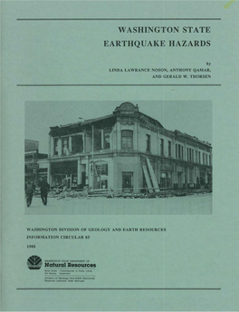 Information Circular 85. Washington State Earthquake Hazards