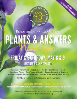 Friday & Saturday, May 8 & 9