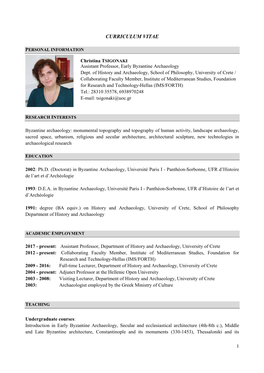 Curriculum Vitae