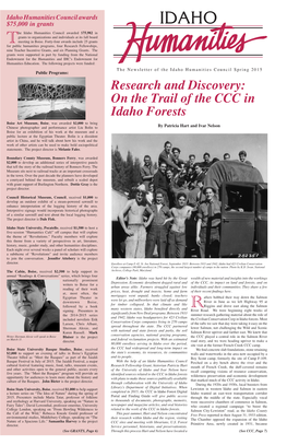 Research and Discovery: on the Trail of the CCC in Idaho Forests