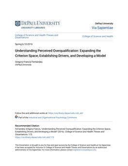 Understanding Perceived Overqualification: Expanding the Criterion Space, Establishing Drivers, and Developing a Model