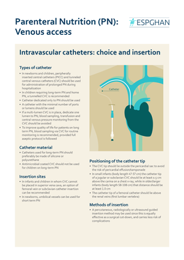 Parenteral Nutrition (PN): Venous Access