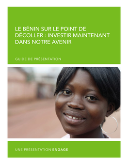 Le Bénin Sur Le Point De Décoller : Investir Maintenant Dans Notre Avenir