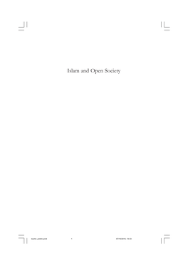 Islam and Open Society