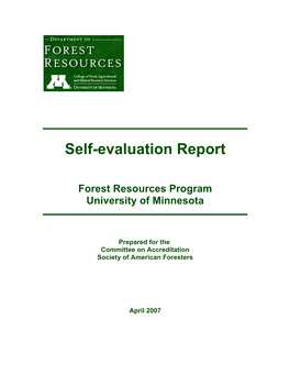 Self-Evaluation Report