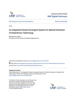 An Integrated Closed Convergent System for Optimal Extraction of Head-Driven Tidal Energy