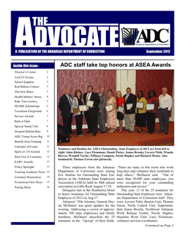ADC Staff Take Top Honors at ASEA Awards