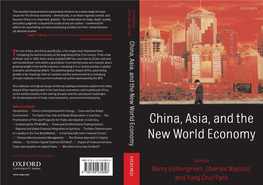 China, Asia, and the New World Economy