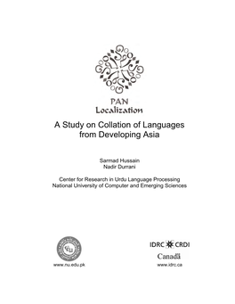 A Study on Collation of Languages from Developing Asia