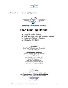 Pilot Training Manual