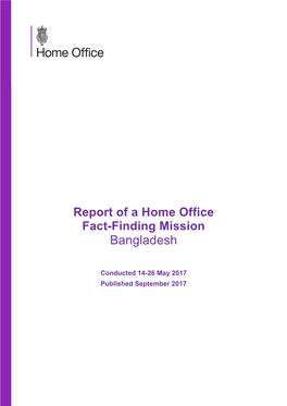 Bangladesh FFM Report