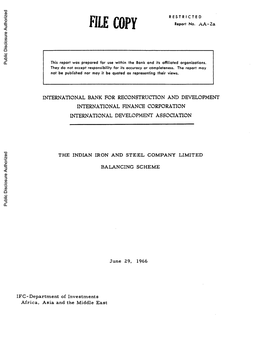 World Bank Document