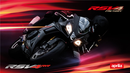 COLOUR RANGE2019 for More Information Visit Aprilia.Com RSV4