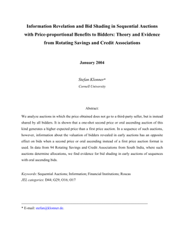 Understanding Chit Funds: a Comparison of Auction Formats In