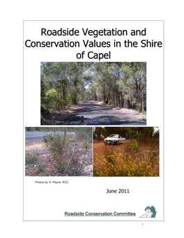 Roadside Vegetation and Conservation Values in the Shire Of