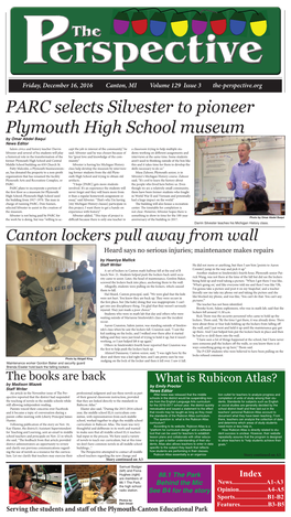 PARC Selects Silvester to Pioneer Plymouth High School Museum