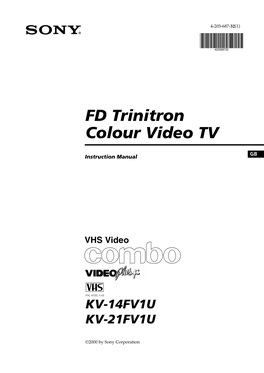 FD Trinitron Colour Video TV