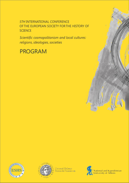 5 Th ESHS Conference, Athens 2012 Program