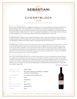 Cherryblock 2008 Cabernet Sauvignon