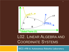 L02. Linear Algebra and Coordinate Systems