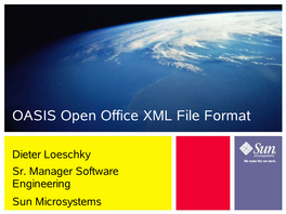 OASIS Open Office XML File Format