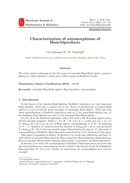 Characterization of Automorphisms of Hom-Biproducts