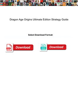 Dragon Age Origins Ultimate Edition Strategy Guide