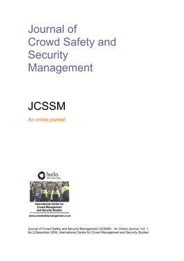 Journal of Crowd Safety and Security Management